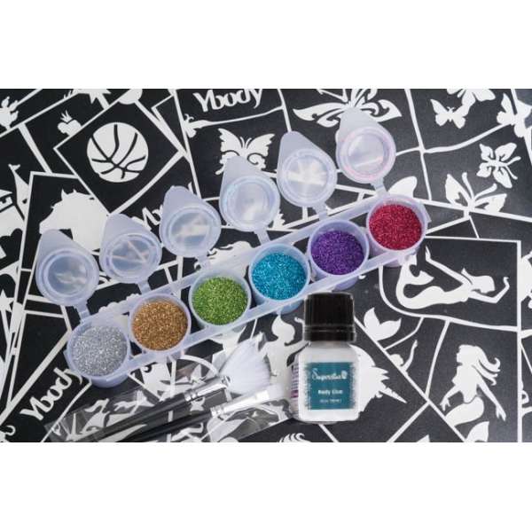 Glittertattoo Set Klein Schminkwebshop